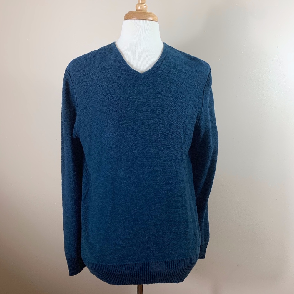 John Varvatos Omaha V-Neck Boucle XL Sweater